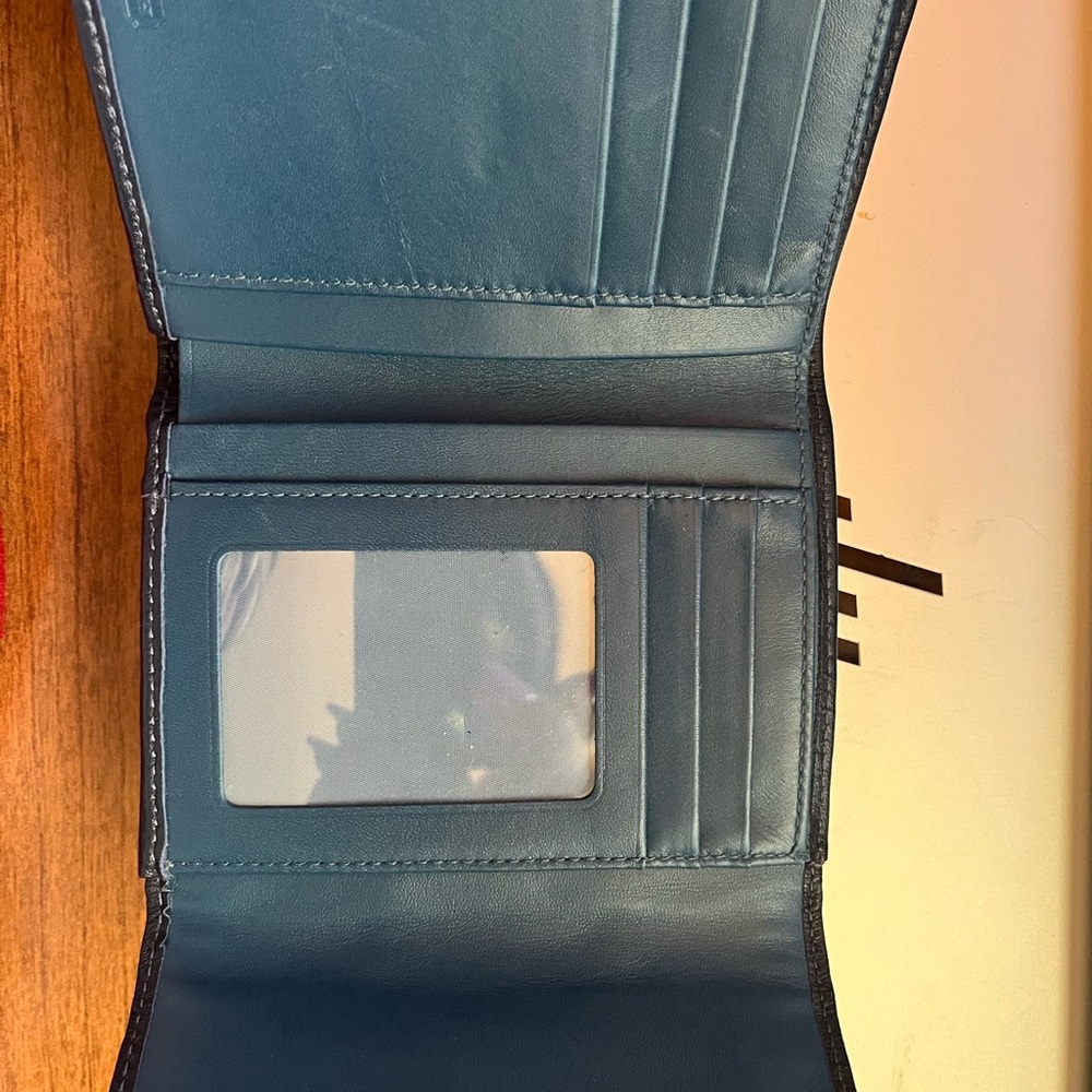 Coach Navy Leather Wallet - Picture 3 of 3